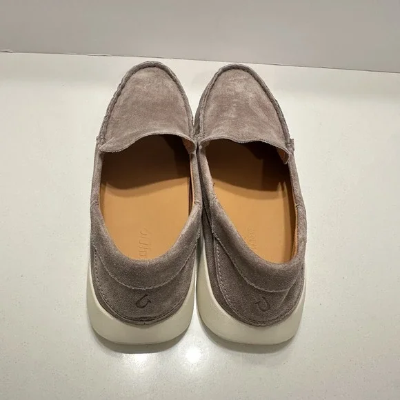 Men's Olukai KA'A Loafer Slip-on‎ Shoes Cooler Gray Suede NEW size 9